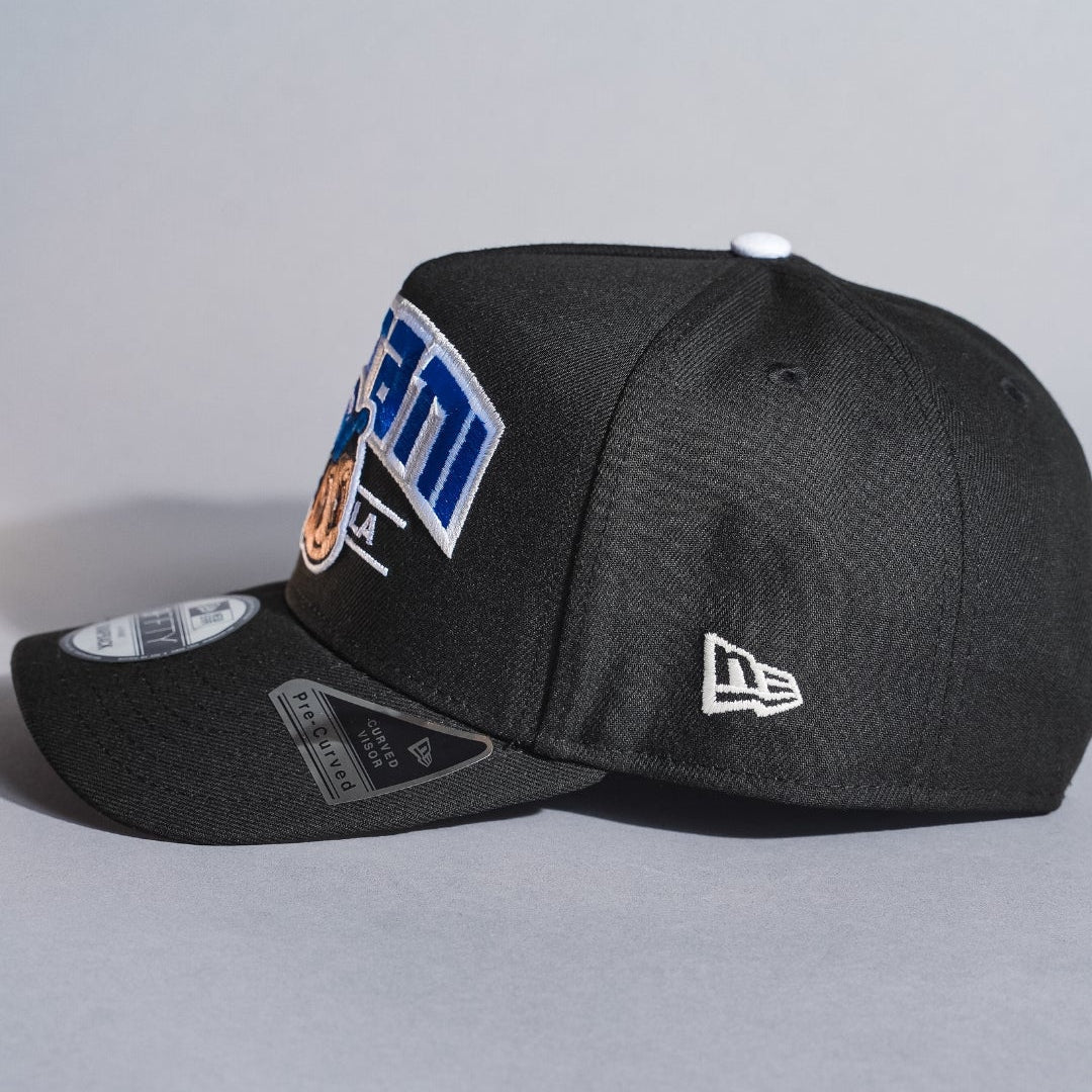 NEW ERA 9FIFTY A-FRAME BLACK LOS ANGELES DODGERS "SHOHEI OHTANI" SCRIPT W/ LA LOGO SIDE PATCH