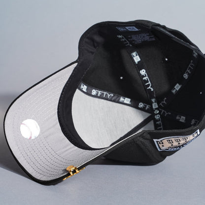 NEW ERA 9FIFTY A-FRAME BLACK NEW YORK YANKEES SNAPBACK W/ YANKEE STADIUM SIDE PATCH