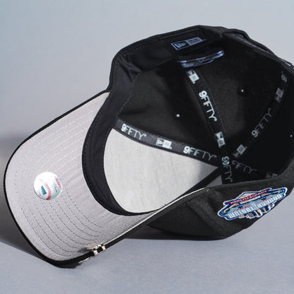 NEW ERA 9FIFTY A-FRAME BLACK LOS ANGELES DODGERS SNAPBACK W/ 40TH ANNIVERSARY SIDE PATCH