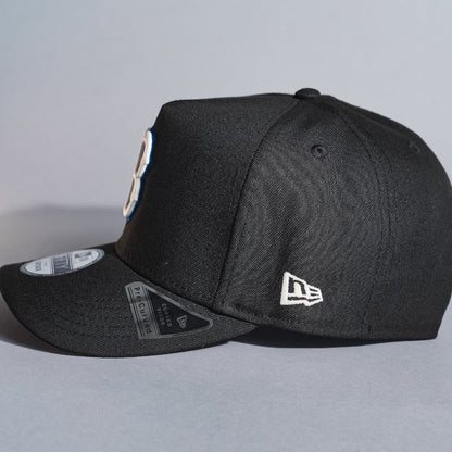 NEW ERA 9FIFTY A-FRAME BLACK BOSTON RED SOX SNAPBACK W/ 100TH ANNIVERSARY SIDE PATCH