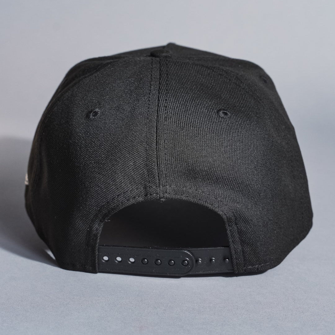 NEW ERA 9FIFTY A-FRAME BLACK CHICAGO WHITE SOX SNAPBACK W/ 125TH SEASON SIDE PATCH