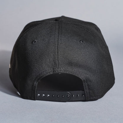 NEW ERA 9FIFTY A-FRAME BLACK CHICAGO WHITE SOX SNAPBACK W/ 125TH SEASON SIDE PATCH
