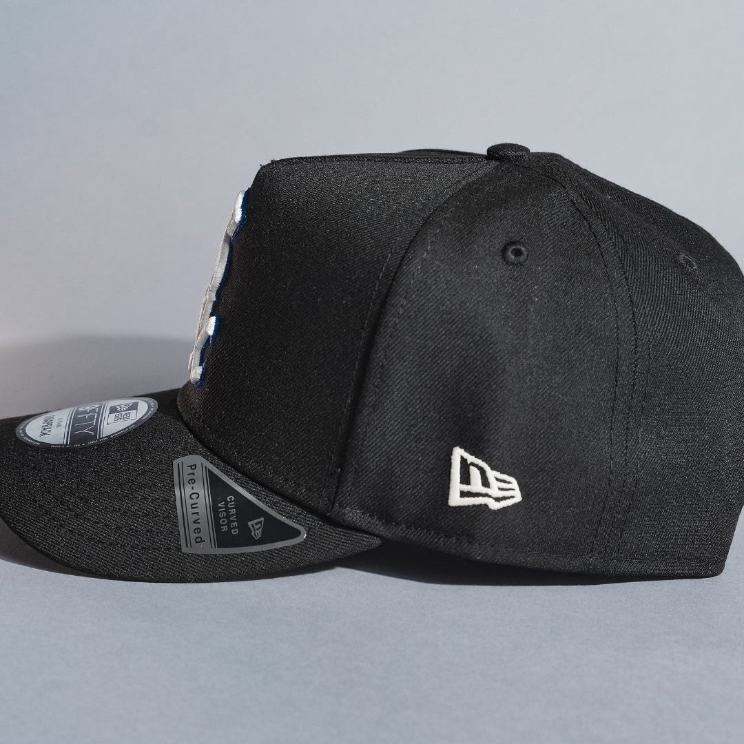 NEW ERA 9FIFTY A-FRAME BLACK CHICAGO WHITE SOX SNAPBACK W/ 125TH SEASON SIDE PATCH