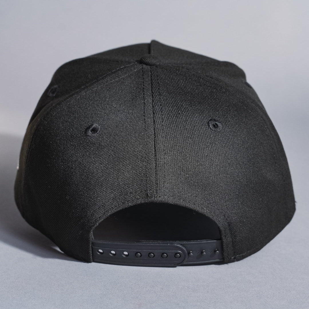 NEW ERA 9FIFTY A-FRAME BLACK UPSIDE DOWN LOS ANGELES DODGERS SNAPBACK W/ 40TH ANNIVERSARY SIDE PATCH