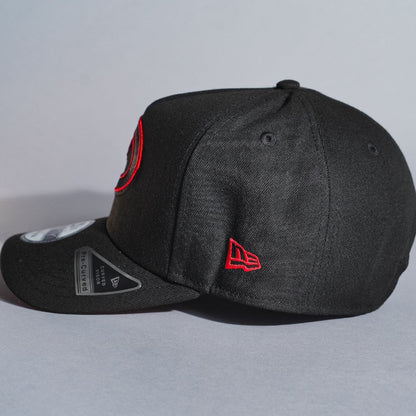 NEW ERA 9FIFTY A-FRAME BLACK ARIZONA DIAMONDBACKS SNAPBACK W/ OUTLINE + 1998 INAUGURAL SEASON SIDE PATCH
