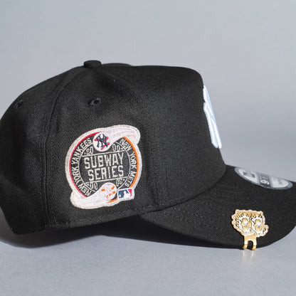 NEW ERA 9FIFTY A-FRAME BLACK NEW YORK YANKEES SNAPBACK W/ SUBWAY SERIES SIDE PATCH