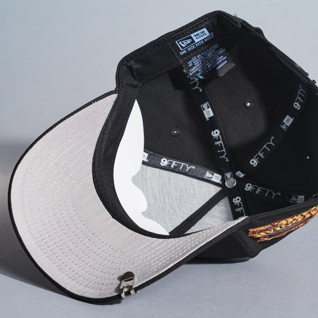 NEW ERA 9FIFTY A-FRAME BLACK ATLANTA BRAVES SNAPBACK W/ 2000 ALL STAR GAME SIDE PATCH