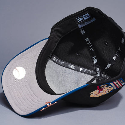 NEW ERA 9FIFTY A-FRAME BLACK/BLUE CHICAGO CUBS SNAPBACK W/ TOKYO SERIES SIDE PATCH