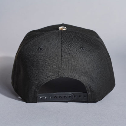 NEW ERA 9FIFTY A-FRAME BLACK/REALTREE LOS ANGELES DODGERS SNAPBACK W/ 40TH ANNIVERSARY SIDE PATCH