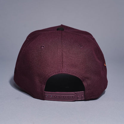 NEW ERA 9FIFTY A-FRAME BURGUNDY/BLACK BOSTON RED SOX SNAPBACK W/ ALL STAR GAME SIDE PATCH