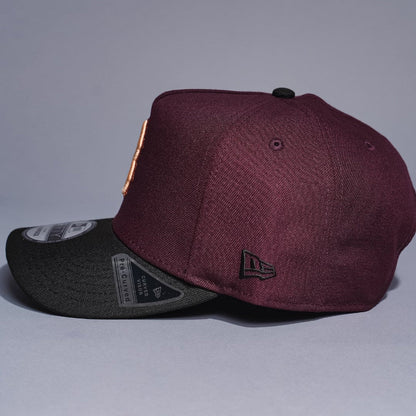 NEW ERA 9FIFTY A-FRAME BURGUNDY/BLACK BOSTON RED SOX SNAPBACK W/ ALL STAR GAME SIDE PATCH