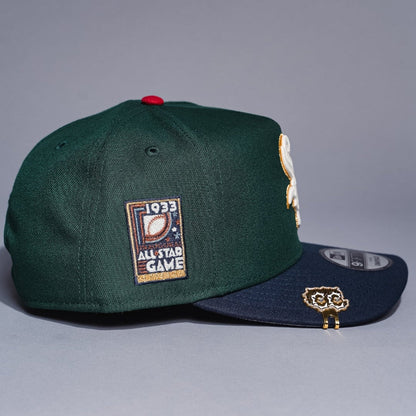 NEW ERA 9FIFTY A-FRAME FOREST GREEN/NAVY CHICAGO WHITE SOX SNAPBACK W/ ALL STAR GAME SIDE PATCH
