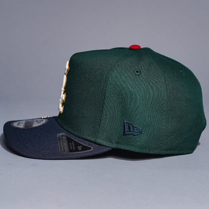 NEW ERA 9FIFTY A-FRAME FOREST GREEN/NAVY CHICAGO WHITE SOX SNAPBACK W/ ALL STAR GAME SIDE PATCH