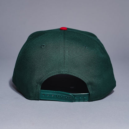 NEW ERA 9FIFTY A-FRAME FOREST GREEN/NAVY PHILADELPHIA PHILLIES SNAPBACK W/ SHIBE PARK SIDE PATCH