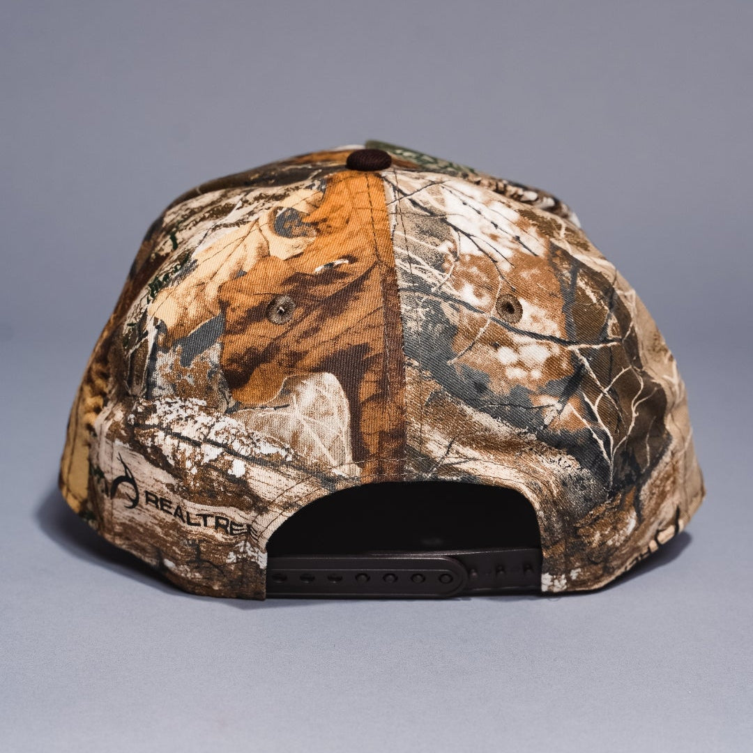 NEW ERA 9FIFTY A-FRAME REALTREE/BROWN LOS ANGELES DODGERS SNAPBACK W/ 1981 WORLD SERIES SIDE PATCH