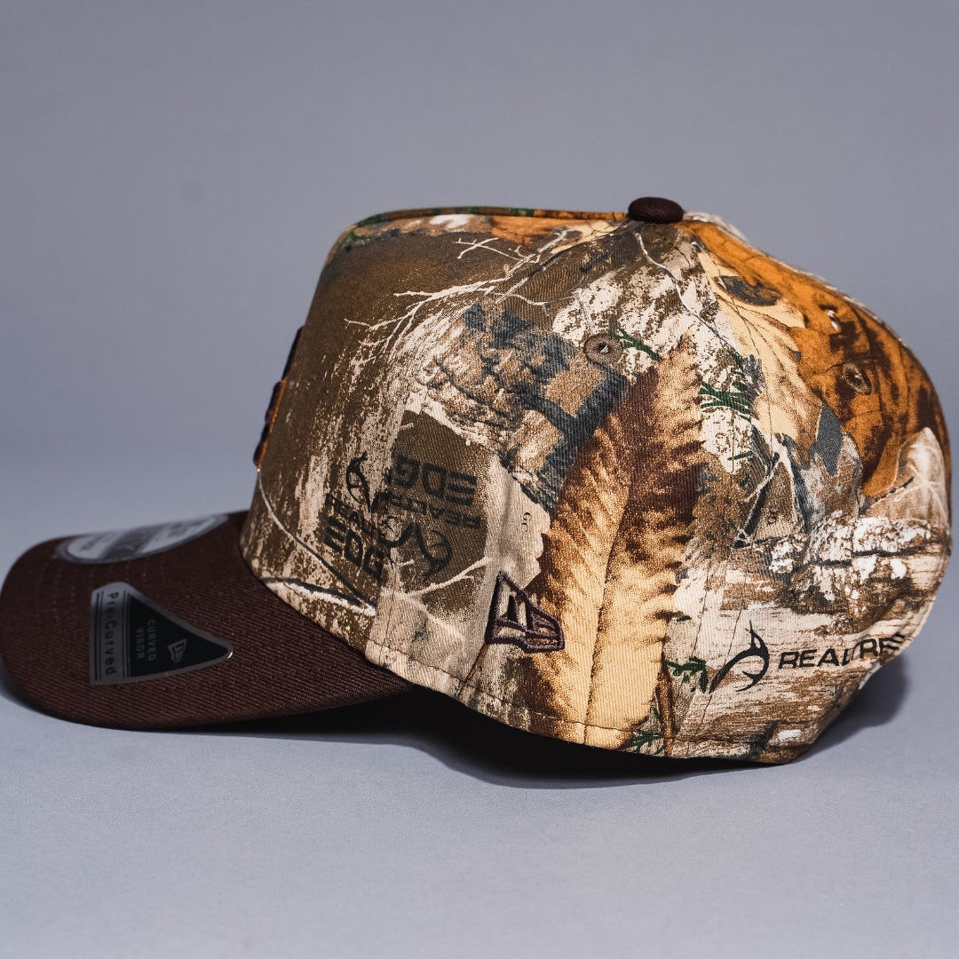 NEW ERA 9FIFTY A-FRAME REALTREE/BROWN LOS ANGELES DODGERS SNAPBACK W/ 1981 WORLD SERIES SIDE PATCH