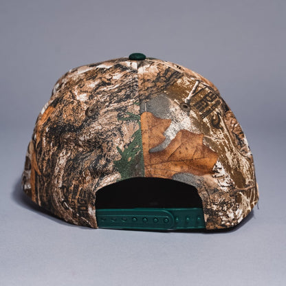 NEW ERA 9FIFTY A-FRAME REALTREE/GREEN LOS ANGELES DODGERS SNAPBACK W/ WORLD SERIES CHAMPIONS SIDE PATCH
