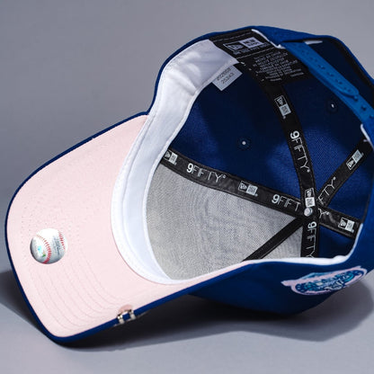 NEW ERA 9FIFTY A-FRAME BLUE LOS ANGELES DODGERS SNAPBACK W/ HEART + 60TH ANNIVERSARY SIDE PATCH