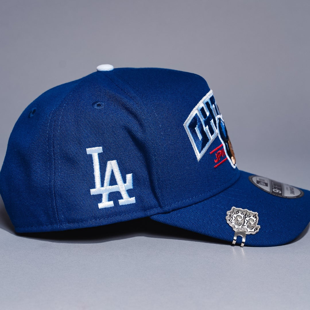 NEW ERA 9FIFTY A-FRAME BLUE LOS ANGELES DODGERS "SHOHEI OHTANI" SCRIPT W/ LA LOGO SIDE PATCH