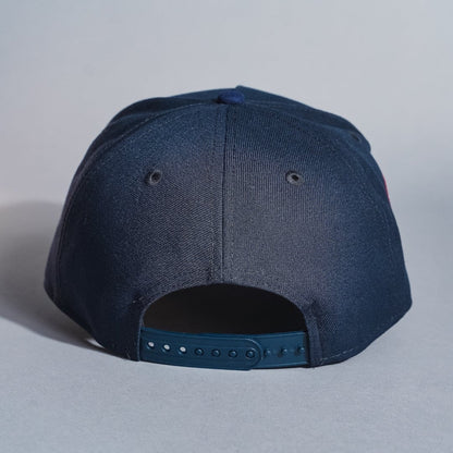 NEW ERA 9FIFTY A-FRAME DARK NAVY LOS ANGELES DODGERS SNAPBACK W/ 1984 OLYMPIC SIDE PATCH