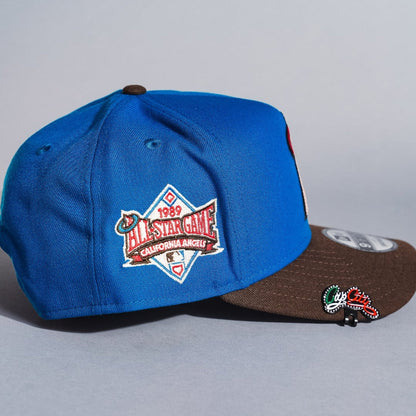 NEW ERA 9FIFTY A-FRAME BLUE/BROWN ANAHEIM ANGELS W/ ALL STAR GAME SIDE PATCH