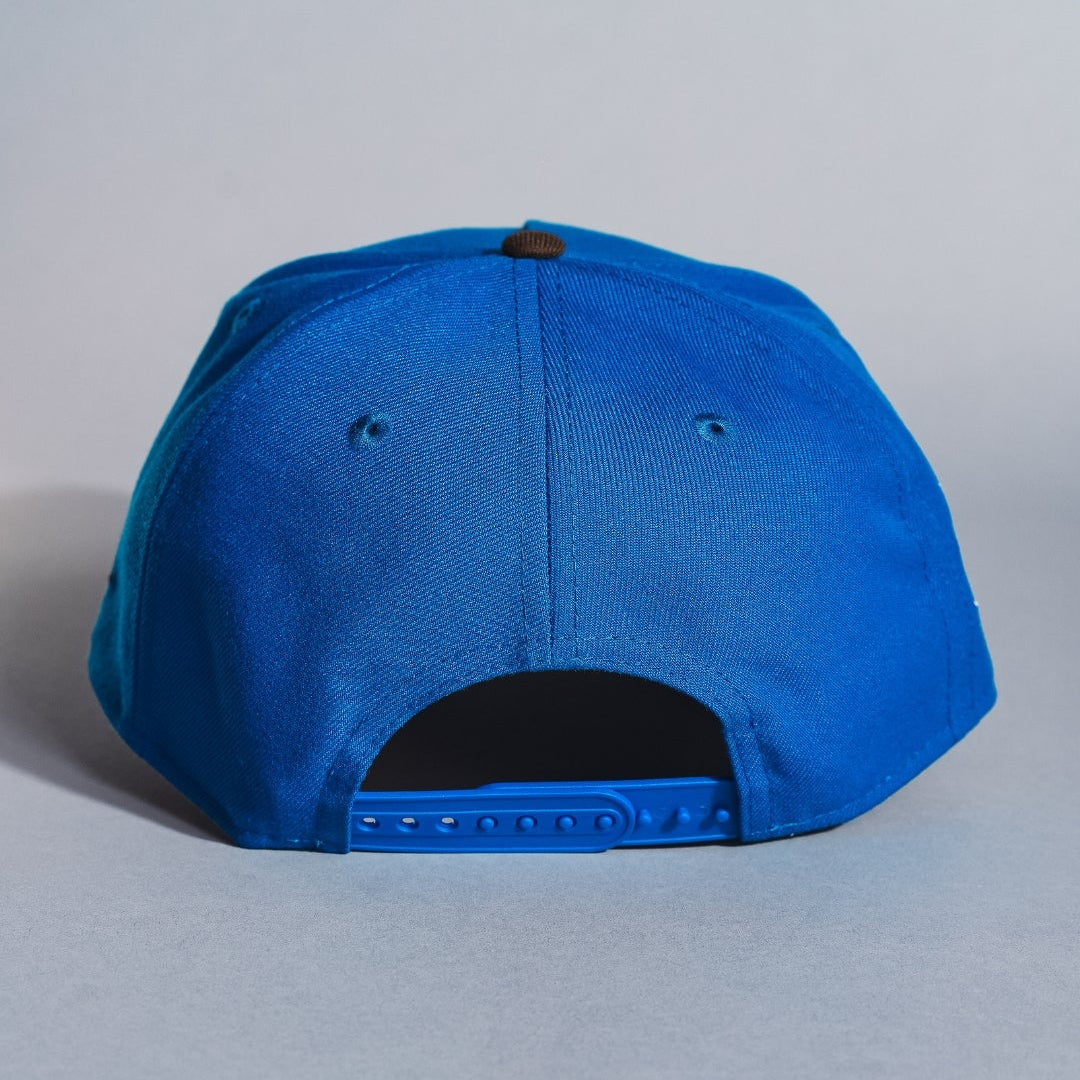 NEW ERA 9FIFTY A-FRAME BLUE/BROWN ANAHEIM ANGELS W/ ALL STAR GAME SIDE PATCH