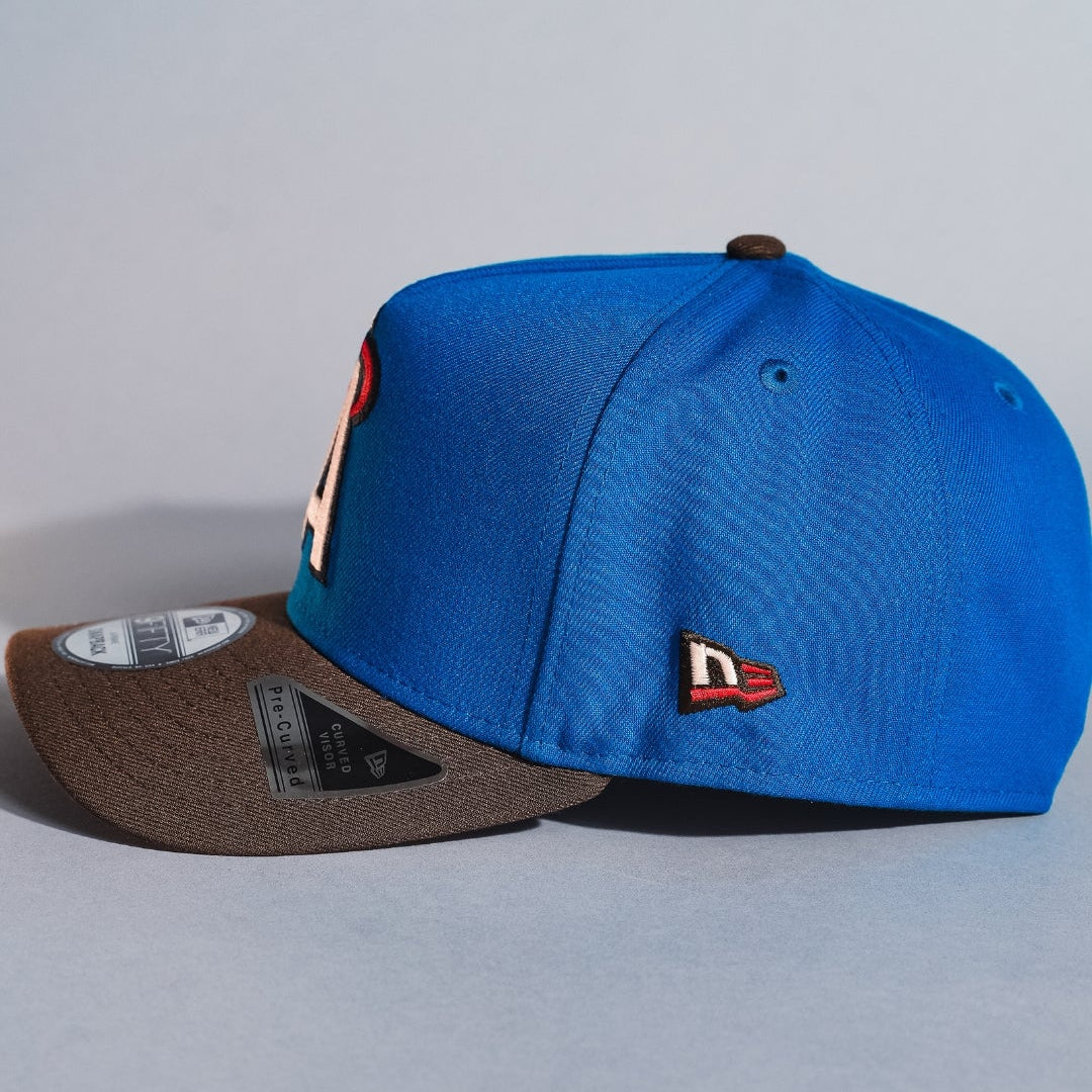NEW ERA 9FIFTY A-FRAME BLUE/BROWN ANAHEIM ANGELS W/ ALL STAR GAME SIDE PATCH