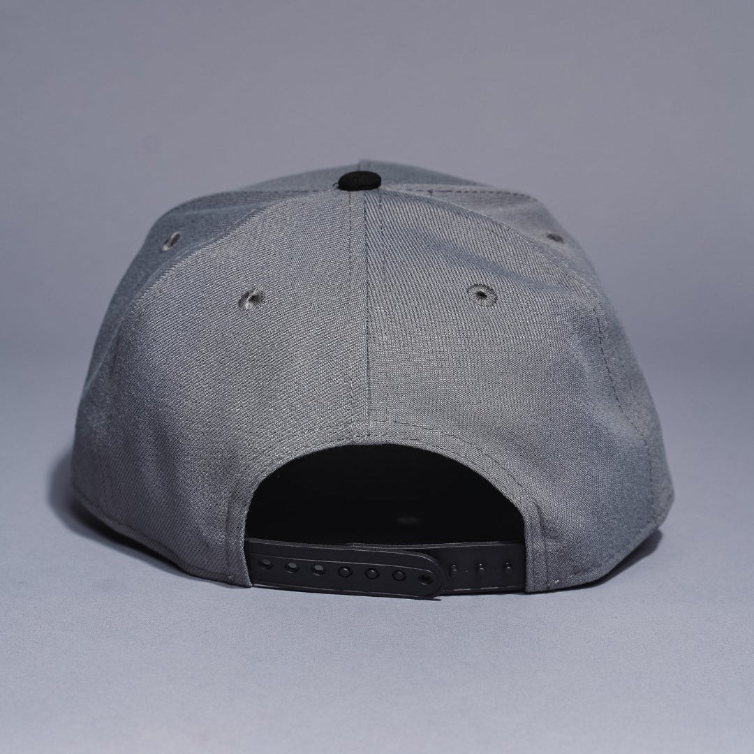 NEW ERA 9FIFTY A-FRAME GREY/BLACK DETROIT TIGERS SNAPBACK W TIGER STADIUM /SIDE PATCH