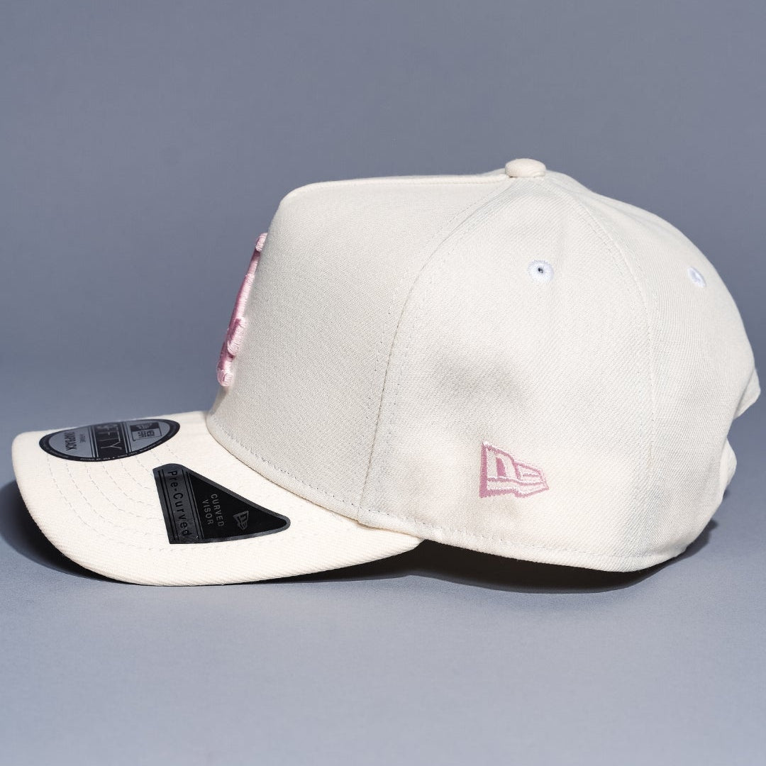 NEW ERA 9FIFTY A-FRAME WHITE LOS ANGELES DODGERS W/ 100TH ANNIVERSARY SIDE PATCH