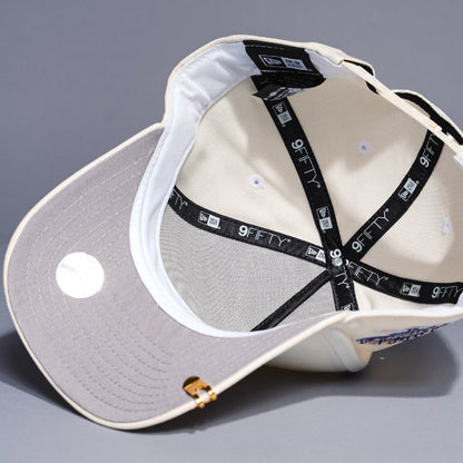NEW ERA 9FIFTY A-FRAME WHITE LOS ANGELES DODGERS W/ 100TH ANNIVERSARY SIDE PATCH
