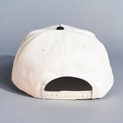 NEW ERA 9FIFTY A-FRAME CHROME/BLACK CHICAGO WHITE SOX SNAPBACK W/ 2003 ALL STAR GAME SIDE PATCH