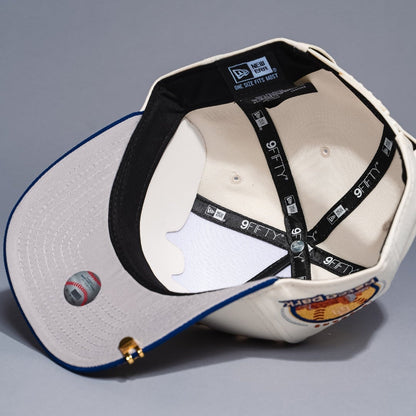 NEW ERA 9FIFTY A-FRAME CHROME/BLUE SAN DIEGO PADRES SNAPBACK W/ PETCO PARK SIDE PATCH