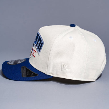 NEW ERA 9FIFTY A-FRAME CHROME/BLUE LOS ANGELES DODGERS "SHOHEI OHTANI" SCRIPT W/ LA LOGO SIDE PATCH