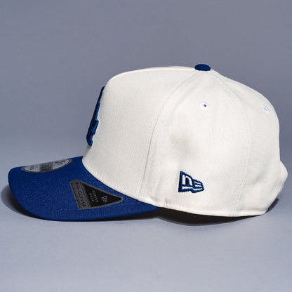 NEW ERA 9FIFTY A-FRAME CHROME/BLUE LOS ANGELES DODGERS W/ WORLD SERIES CHAMPIONS SIDE PATCH