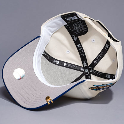 NEW ERA 9FIFTY A-FRAME CHROME/BLUE LOS ANGELES DODGERS W/ 100TH ANNIVERSARY SIDE PATCH