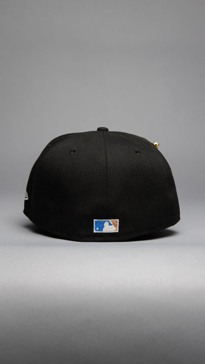 NEW ERA EXCLUSIVE 59FIFTY BLACK CHICAGO WHITE SOX W/ 95TH ANNIVERSARY SIDE PATCH