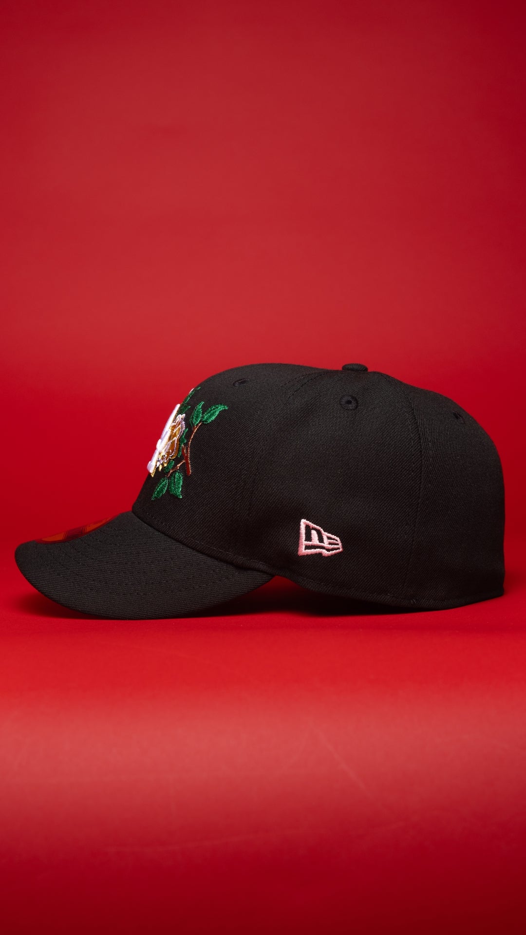 NEW ERA EXCLUSIVE 59FIFTY BLACK LOS ANGELES DODGERS W/ GOLD ROSE + 1981 WORLD SERIES SIDE PATCH