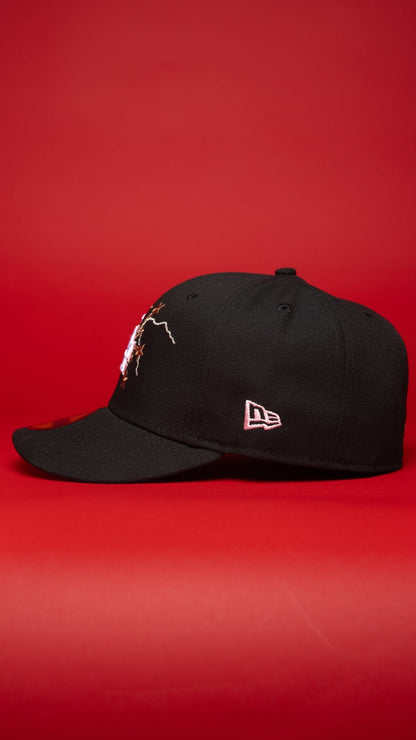 NEW ERA EXCLUSIVE 59FIFTY BLACK LOS ANGELES DODGERS W/ EMBROIDERY + SHOHEI OHTANI SIDE PATCH