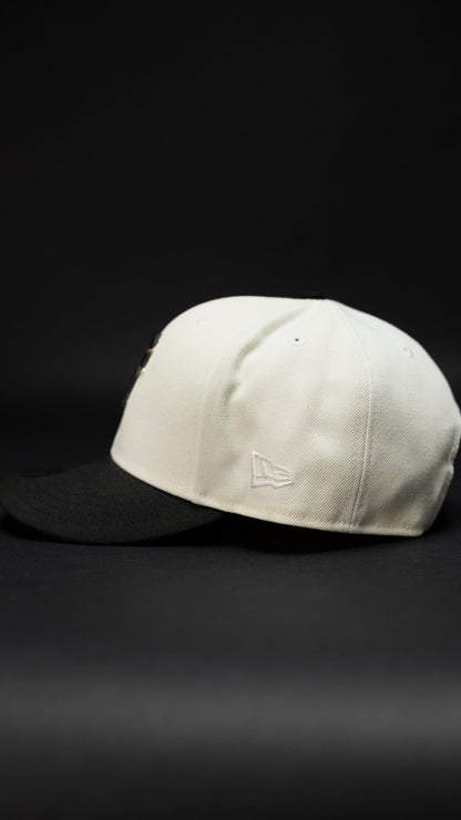 NEW ERA EXCLUSIVE 9FIFTY CHROME/BLACK SAN FRANCISCO GIANTS SNAPBACK W/ WORLD CHAMPIONS SIDE PATCH