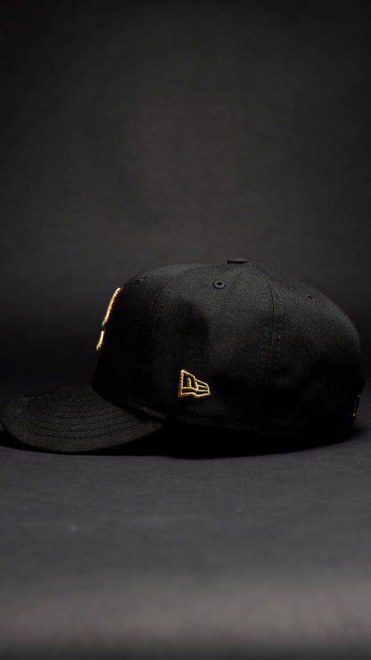 NEW ERA EXCLUSIVE 59FIFTY BLACK ATLANTA BRAVES W/ 2000 ALL STAR GAME SIDE PATCH
