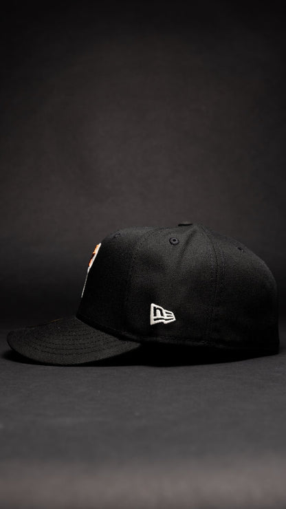 NEW ERA EXCLUSIVE 59FIFTY BLACK PHILADELPHIA PHILLIES W/ 1996 ALL STAR GAME SIDE PATCH