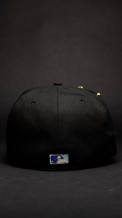 NEW ERA EXCLUSIVE 59FIFTY BLACK ATLANTA BRAVES W/ ALL STAR GAME SIDE PATCH