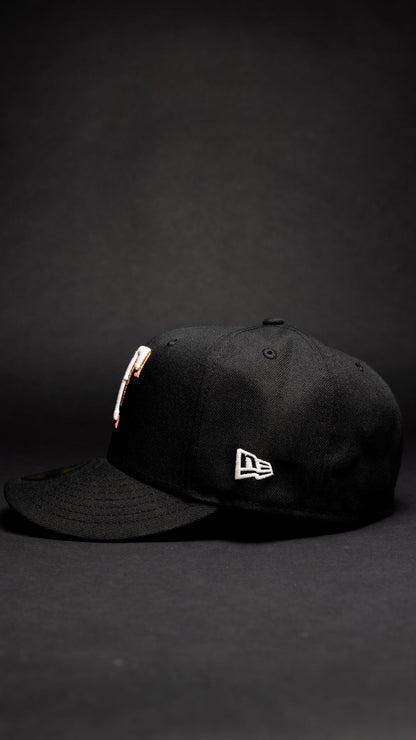 NEW ERA EXCLUSIVE 59FIFTY BLACK TEXAS RANGERS W/ ALL STAR GAME SIDE PATCH
