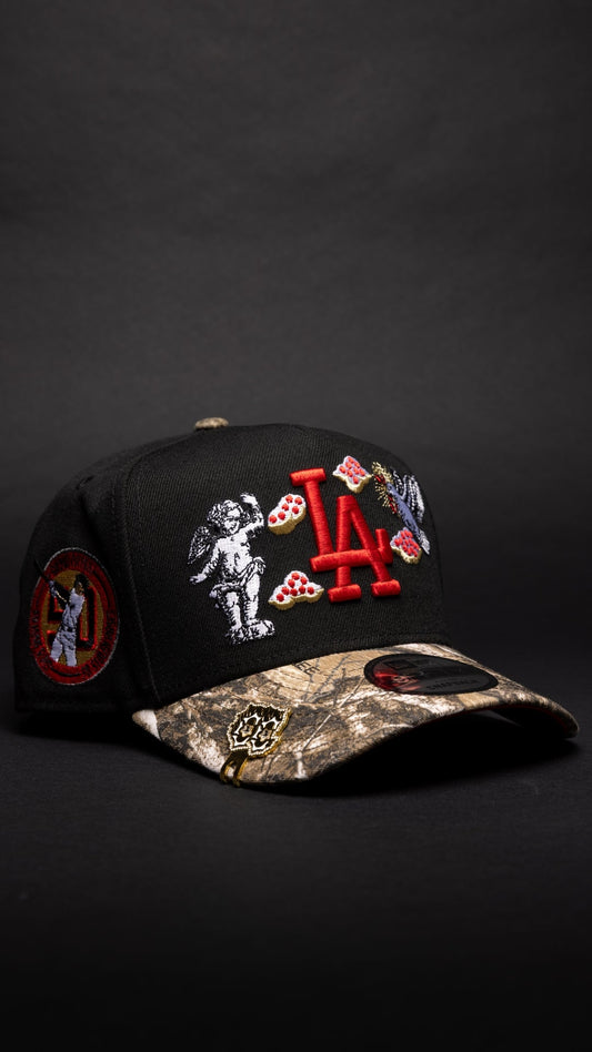 NEW ERA 9FIFTY A-FRAME BLACK/REALTREE LOS ANGELES DODGERS "HEAVENLY CITY" W/ SHOHEI OHTANI 50-50 CLUB SIDE PATCH