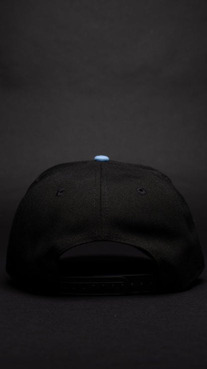 NEW ERA 9FIFTY A-FRAME BLACK/PINK ANAHEIM ANGELS W/ 50TH ANNIVERSARY SIDE PATCH