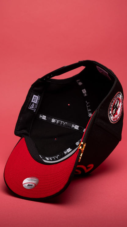 NEW ERA 9FIFTY A-FRAME BLACK WASHINGTON NATIONALS SNAPBACK W/ 2000 INAUGURAL SEASON SIDE PATCH