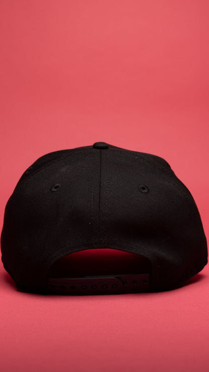 NEW ERA 9FIFTY A-FRAME BLACK BALTIMORE ORIOLES SNAPBACK W/ 50TH ANNIVERSARY SIDE PATCH