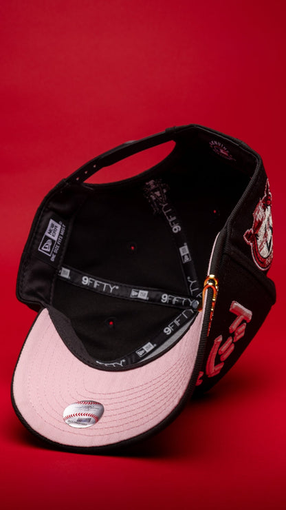NEW ERA 9FIFTY A-FRAME BLACK LOS ANGELES DODGERS JAPANESE SCRIPT W/ SHOHEI OHTANI SIDE PATCH