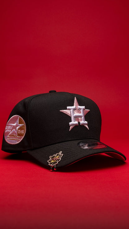 NEW ERA 9FIFTY A-FRAME BLACK HOUSTON ASTROS SNAPBACK W/ 35 GREAT YEARS SIDE PATCH