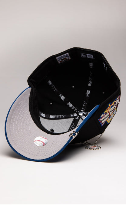 NEW ERA EXCLUSIVE 59FIFTY BLACK/NAVY PHILADELPHIA PHILLIES W/ 1996 ALL STAR GAME SIDE PATCH